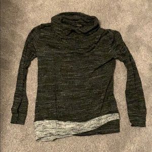 Grey cowl neck sweater